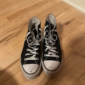 Converse Black and White High-Top Sneakers
